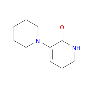 2(1H)-Pyridinone, 5,6-dihydro-3-(1-piperidinyl)-