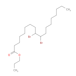Octadecanoic acid, 9,10-dibromo-, propyl ester