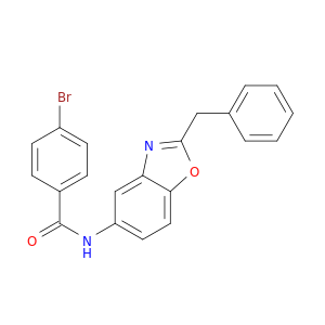 Benzamide, 4-bromo-N-[2-(phenylmethyl)-5-benzoxazolyl]-