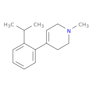 Pyridine, 1,2,3,6-tetrahydro-1-methyl-4-[2-(1-methylethyl)phenyl]-