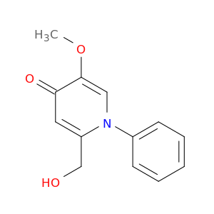 4(1H)-Pyridinone, 2-(hydroxymethyl)-5-methoxy-1-phenyl-