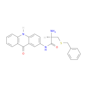 Propanamide,2-amino-N-(9,10-dihydro-9-oxo-2-acridinyl)-3-[(phenylmethyl)thio]-, (R)- (9CI)
