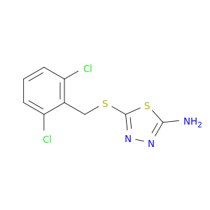 5-{[(2,6-Dichlorophenyl)methyl]sulfanyl}-1,3,4-thiadiazol-2-amine