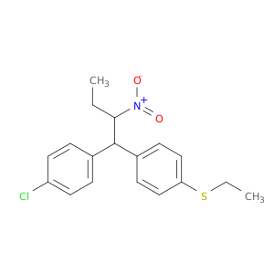 Benzene, 1-chloro-4-[1-[4-(ethylthio)phenyl]-2-nitrobutyl]-