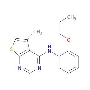 Thieno[2,3-d]pyrimidin-4-amine, 5-methyl-N-(2-propoxyphenyl)-