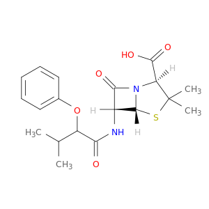 4-Thia-1-azabicyclo[3.2.0]heptane-2-carboxylicacid, 3,3-dimethyl-6-[(3-methyl-1-oxo-2-phenoxybutyl)amino]-7-oxo-, (2S,5R,6R)-
