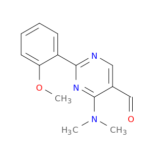 5-Pyrimidinecarboxaldehyde, 4-(dimethylamino)-2-(2-methoxyphenyl)-