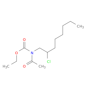 Carbamic acid, acetyl(2-chlorooctyl)-, ethyl ester