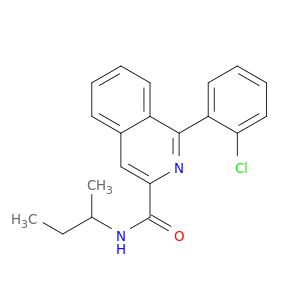3-Isoquinolinecarboxamide, 1-(2-chlorophenyl)-N-(1-methylpropyl)-