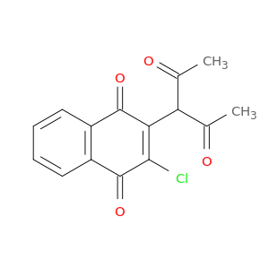 1,4-Naphthalenedione,2-(1-acetyl-2-oxopropyl)-3-chloro-