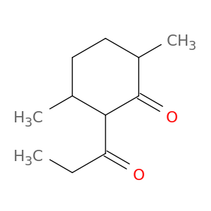 Cyclohexanone, 3,6-dimethyl-2-(1-oxopropyl)-