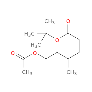 Hexanoic acid, 6-(acetyloxy)-4-methyl-, 1,1-dimethylethyl ester