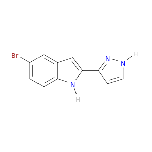 1H-Indole, 5-bromo-2-(1H-pyrazol-3-yl)-