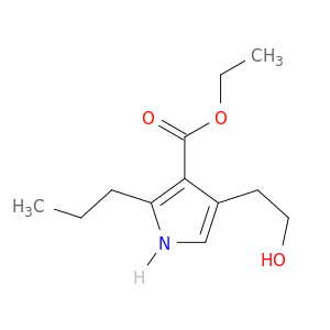 1H-Pyrrole-3-carboxylic acid, 4-(2-hydroxyethyl)-2-propyl-, ethyl ester