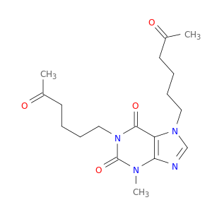 1H-Purine-2,6-dione, 3,7-dihydro-3-methyl-1,7-bis(5-oxohexyl)-