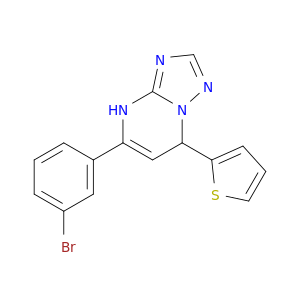 5-(3-BROMOPHENYL)-7-(THIOPHEN-2-YL)-4,7-DIHYDRO-[1,2,4]TRIAZOLO[1,5-A]PYRIMIDINE