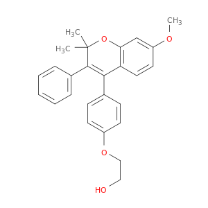 2-(4-(7-Methoxy-2,2-dimethyl-3-phenyl-2H-1-benzopyran-4-yl)phenoxy)ethanol