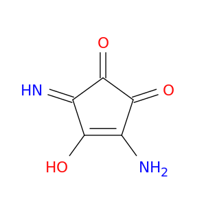 3-Cyclopentene-1,2-dione, 3-amino-4-hydroxy-5-imino-