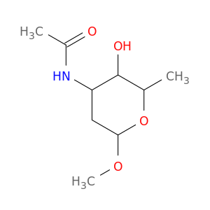 a-D-arabino-Hexopyranoside, methyl3-(acetylamino)-2,3,6-trideoxy-