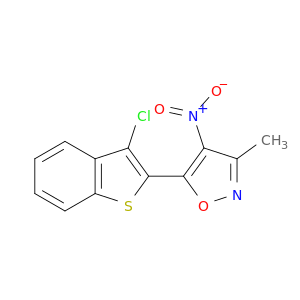 Isoxazole, 5-(3-chlorobenzo[b]thien-2-yl)-3-methyl-4-nitro-