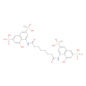 2,7-Naphthalenedisulfonicacid, 4,4'-[(1,8-dioxo-1,8-octanediyl)diimino]bis[5-hydroxy- (9CI)