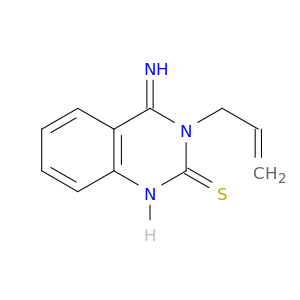 2(1H)-Quinazolinethione, 3,4-dihydro-4-imino-3-(2-propenyl)-