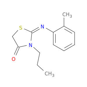 (Z)-3-丙基-2-(邻甲苯基亚氨基)噻唑烷-4-酮