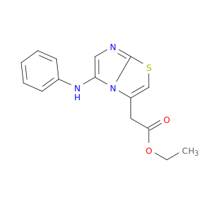 Imidazo[2,1-b]thiazole-3-acetic acid, 5-(phenylamino)-, ethyl ester