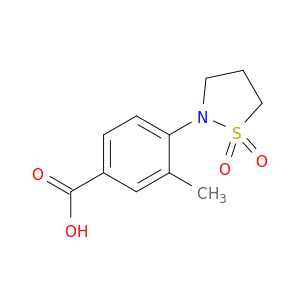 4-(1,1-Dioxo-1,2-thiazolidin-2-yl)-3-methylbenzoic Acid