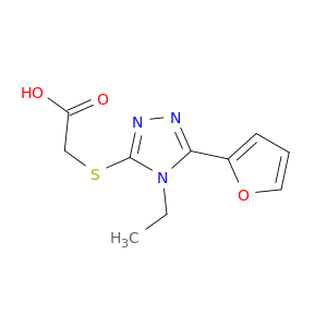 2-((4-Ethyl-5-(furan-2-yl)-4H-1,2,4-triazol-3-yl)thio)acetic acid