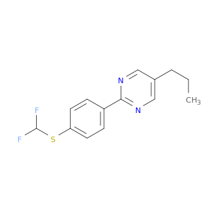 Pyrimidine, 2-[4-[(difluoromethyl)thio]phenyl]-5-propyl-