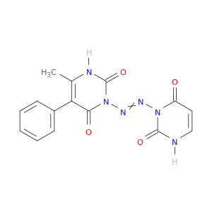 2,4(1H,3H)-Pyrimidinedione,6-methyl-5-(2-phenyldiazenyl)-