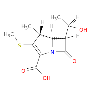 1-Azabicyclo[3.2.0]hept-2-ene-2-carboxylicacid, 6-[(1R)-1-hydroxyethyl]-4-methyl-3-(methylthio)-7-oxo-, (4R,5S,6S)-