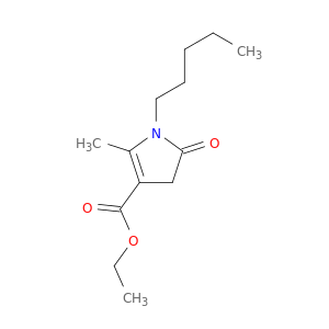1H-Pyrrole-3-carboxylicacid, 4,5-dihydro-2-methyl-5-oxo-1-pentyl-, ethyl ester