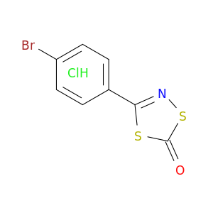 1,4,2-Dithiazol-5-one, 3-(4-bromophenyl)-, hydrochloride
