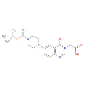 1-N-BOC-4-(3-CARBOXYMETHYL-4-OXO-3,4-DIHYDROQUINAZOLIN-6-YL)PIPERAZINE