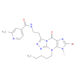 4-Pyridinecarboxamide, N-[2-(7-bromo-8,9-dihydro-5-oxo-9-pentyl-5H-1,2,4-triazolo[4,3-a]purin-3-yl)ethyl]-2-methyl-