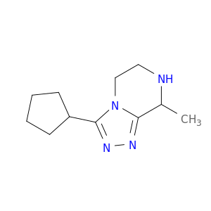 3-cyclopentyl-8-methyl-5H,6H,7H,8H-[1,2,4]triazolo[4,3-a]pyrazine