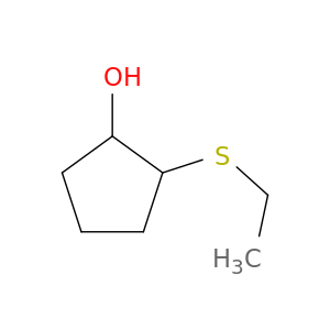 2-(ethylsulfanyl)cyclopentanol