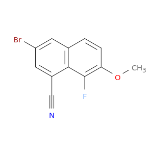 1-Naphthalenecarbonitrile,3-bromo-8-fluoro-7-methoxy-