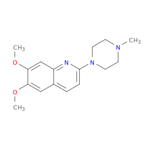 Quinoline, 6,7-dimethoxy-2-(4-methyl-1-piperazinyl)-