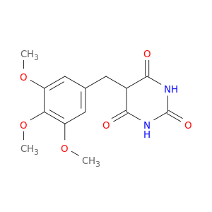 2,4,6(1H,3H,5H)-Pyrimidinetrione, 5-[(3,4,5-trimethoxyphenyl)methyl]-