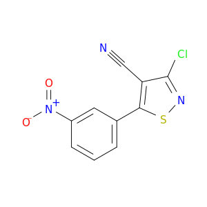 4-Isothiazolecarbonitrile, 3-chloro-5-(3-nitrophenyl)-