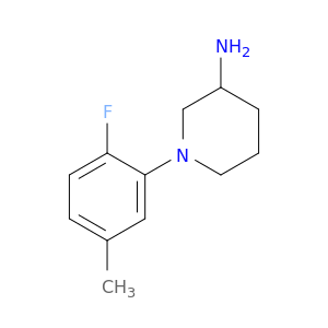 1-(2-fluoro-5-methylphenyl)piperidin-3-amine