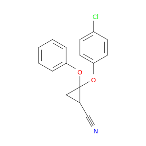 Cyclopropanecarbonitrile, 2-(4-chlorophenoxy)-2-phenoxy-