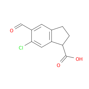 1H-Indene-1-carboxylic acid, 6-chloro-5-formyl-2,3-dihydro-