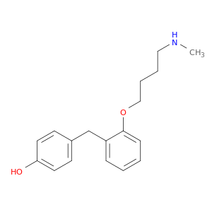 Phenol,4-[[2-[4-(methylamino)butoxy]phenyl]methyl]-