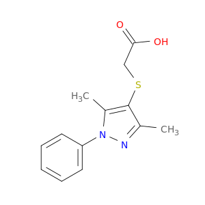 2-[(3,5-Dimethyl-1-phenyl-1H-pyrazol-4-yl)sulfanyl]acetic Acid