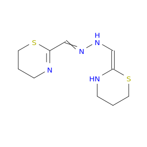(1E)-N-(5,6-dihydro-4H-1,3-thiazin-2-ylmethylideneamino)-1-(1,3-thiazinan-2-ylidene)methanamine