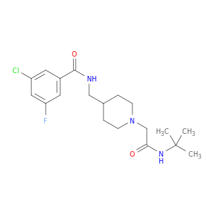 N-((1-(2-(叔丁基氨基)-2-氧代乙基)哌啶-4-基)甲基)-3-氯-5-氟苯甲酰胺